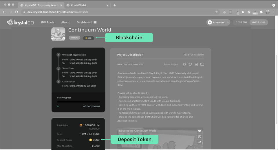 Hướng dẫn cách tham gia IDO/IGO trên sàn KrystalGO Hướng dẫn cách tham gia IDO/IGO trên sàn KrystalGO