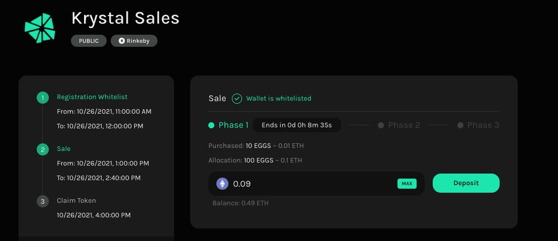 Hướng dẫn cách tham gia IDO/IGO trên sàn KrystalGO Hướng dẫn cách tham gia IDO/IGO trên sàn KrystalGO