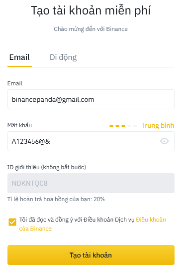 Hướng dẫn đăng ký và tạo tài khoản sàn Binance, xác thực KYC trong 05 Phút