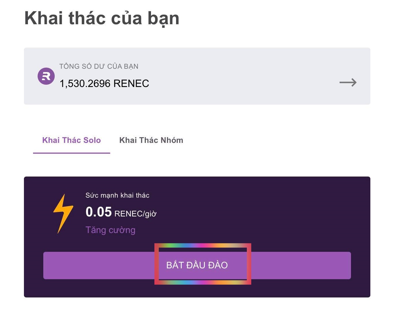 Hướng dẫn khai thác Renec Coin miễn phí trên App Remitano