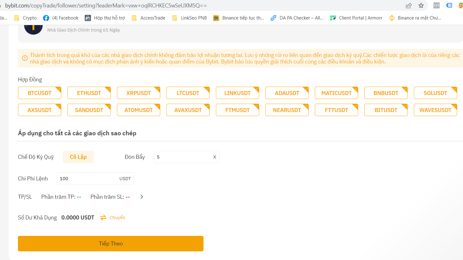 Hướng dẫn sao chép và Copy Trade Futures sàn ByBit [Phần 5]
