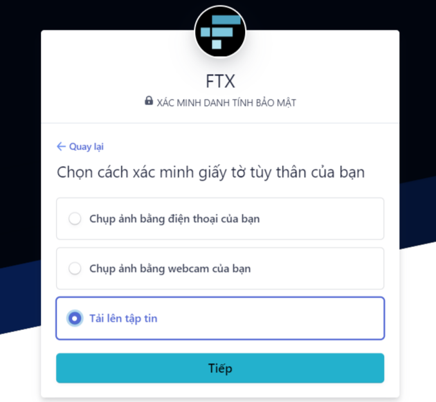Hướng dẫn đăng ký, xác minh KYC sàn giao dịch FTX [Phần 1]